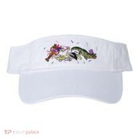 Mardi Gras Alligator Pelican Crawfish New Orleans Carnival Visor thumb 0
