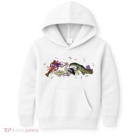 Mardi Gras Alligator Pelican Crawfish New Orleans Carnival Kids Hoodie thumb 0