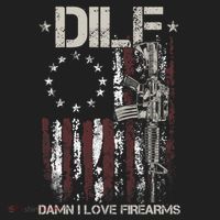 Men Gun American Flag DILF Damn I Love Firearms Beanie thumb 2