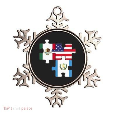 Mexico Guatemala And The USA. Puzzle Design Ornament
