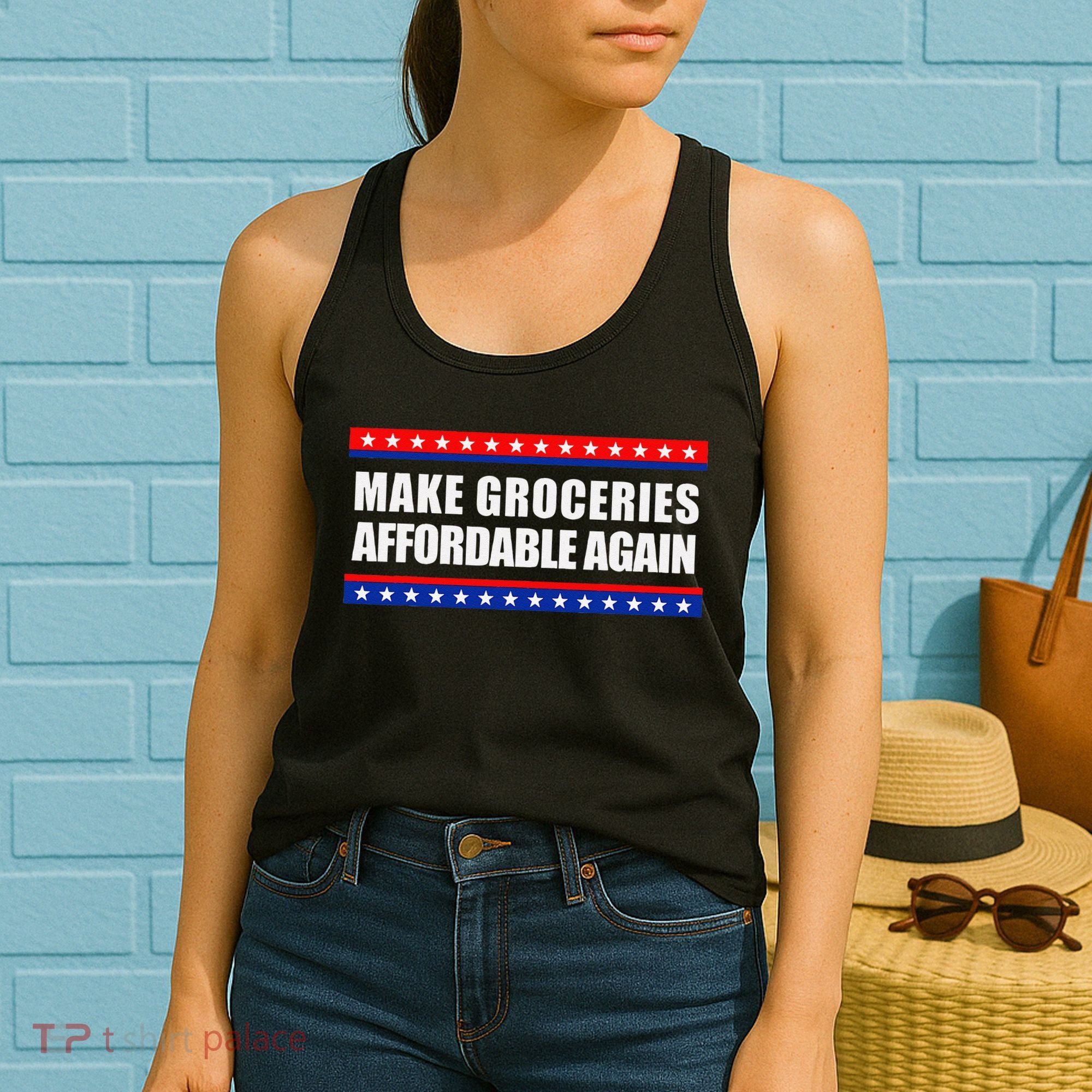 Make Groceries Affordable Again Antibiden Gift Women's Tank Top