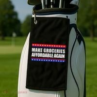 Make Groceries Affordable Again Antibiden Gift Golf Towel thumb 2