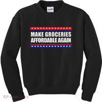 Make Groceries Affordable Again Antibiden Gift Kids Sweatshirt thumb 0