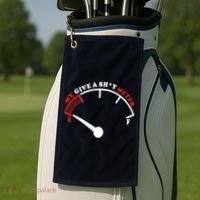My Give A Shit Meter Golf Towel thumb 2