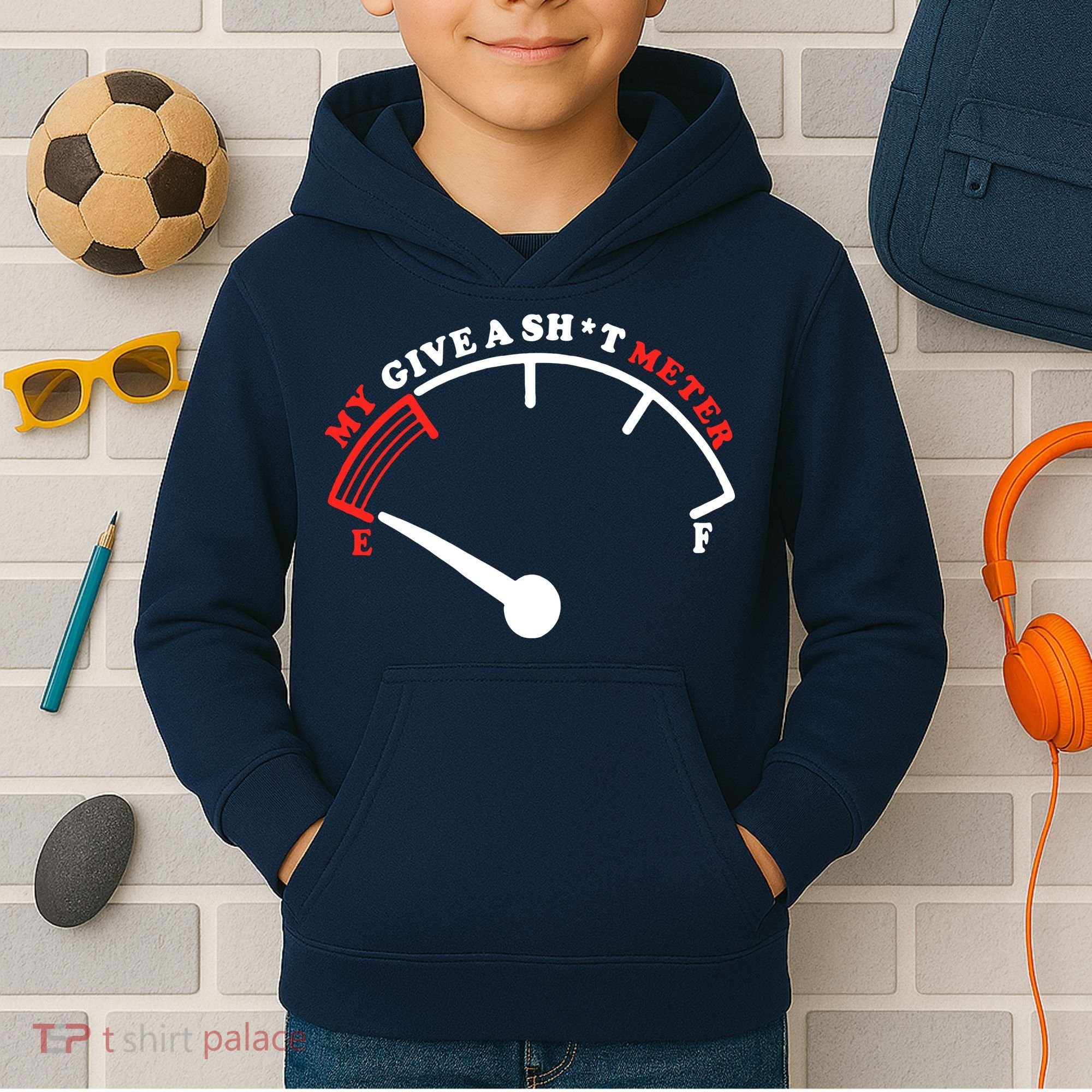 My Give A Shit Meter Kids Hoodie