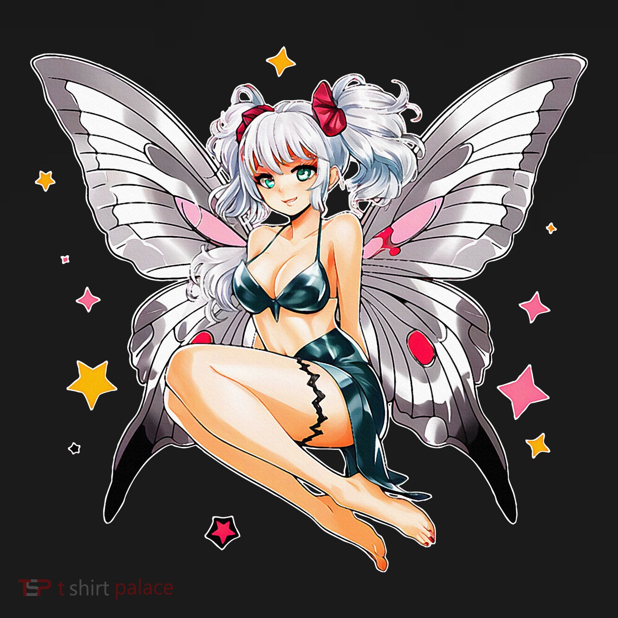Moth Girl Anime Cute Giant Monster Kawaii Anime USA-Made Doggie Bandana