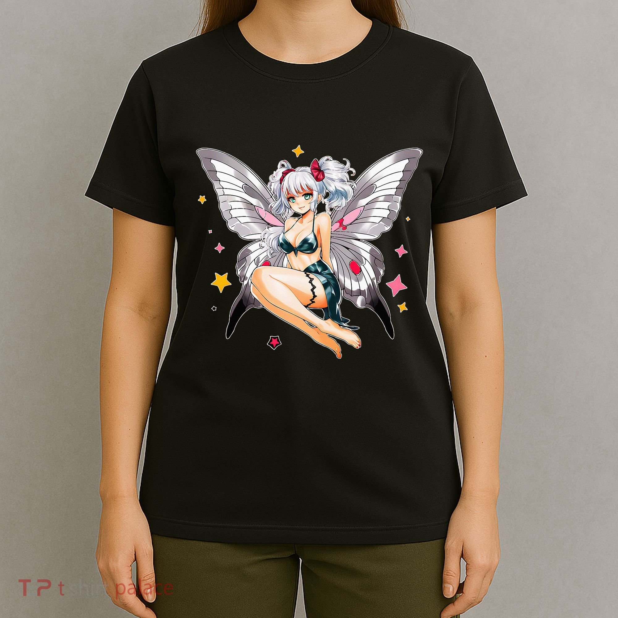 Moth Girl Anime Cute Giant Monster Kawaii Anime T-Shirt