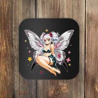Moth Girl Anime Cute Giant Monster Kawaii Anime Coaster thumb 0