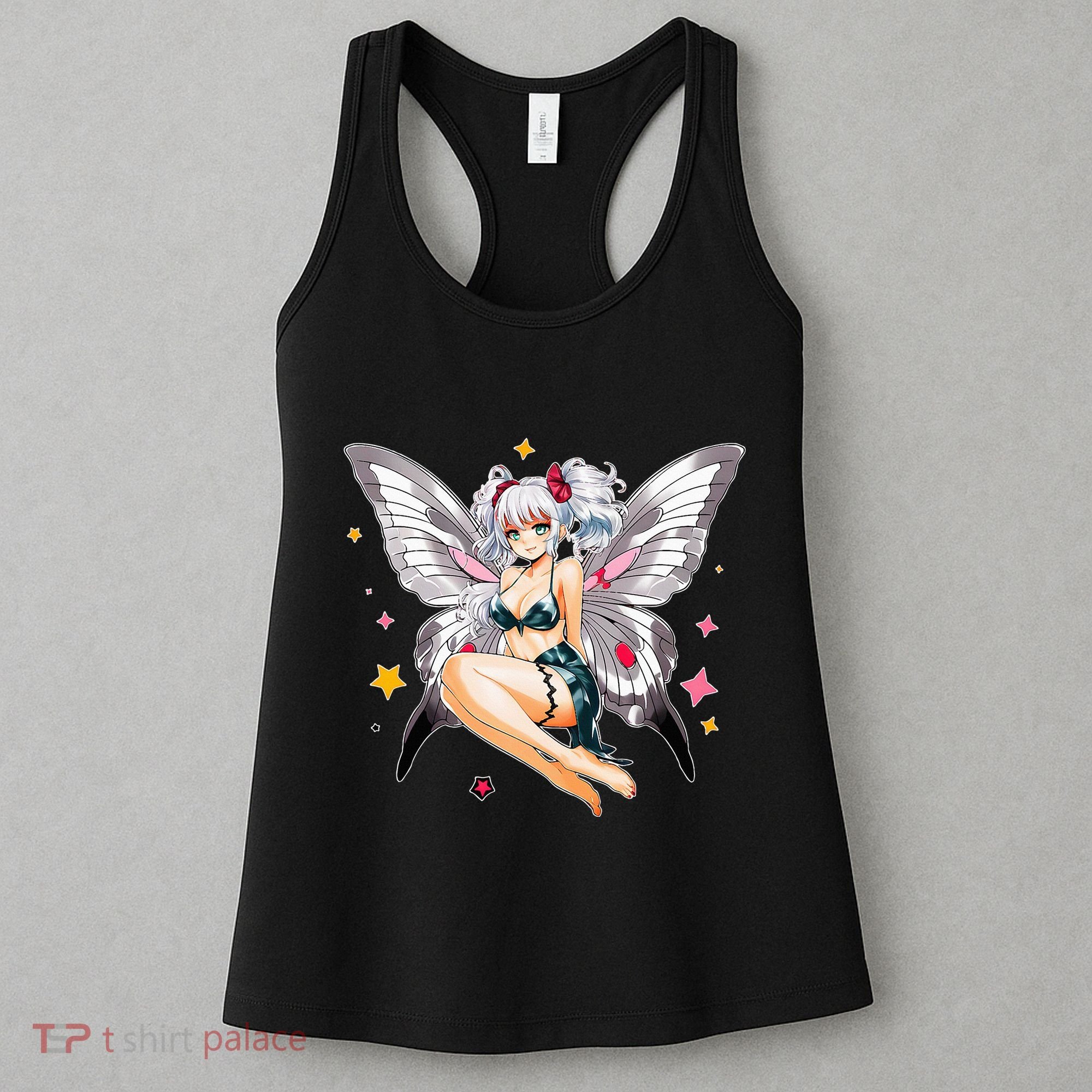 Moth Girl Anime Cute Giant Monster Kawaii Anime Women's Tank Top