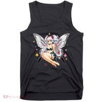 Moth Girl Anime Cute Giant Monster Kawaii Anime Tank Top thumb 0