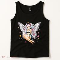 Moth Girl Anime Cute Giant Monster Kawaii Anime Tank Top thumb 2