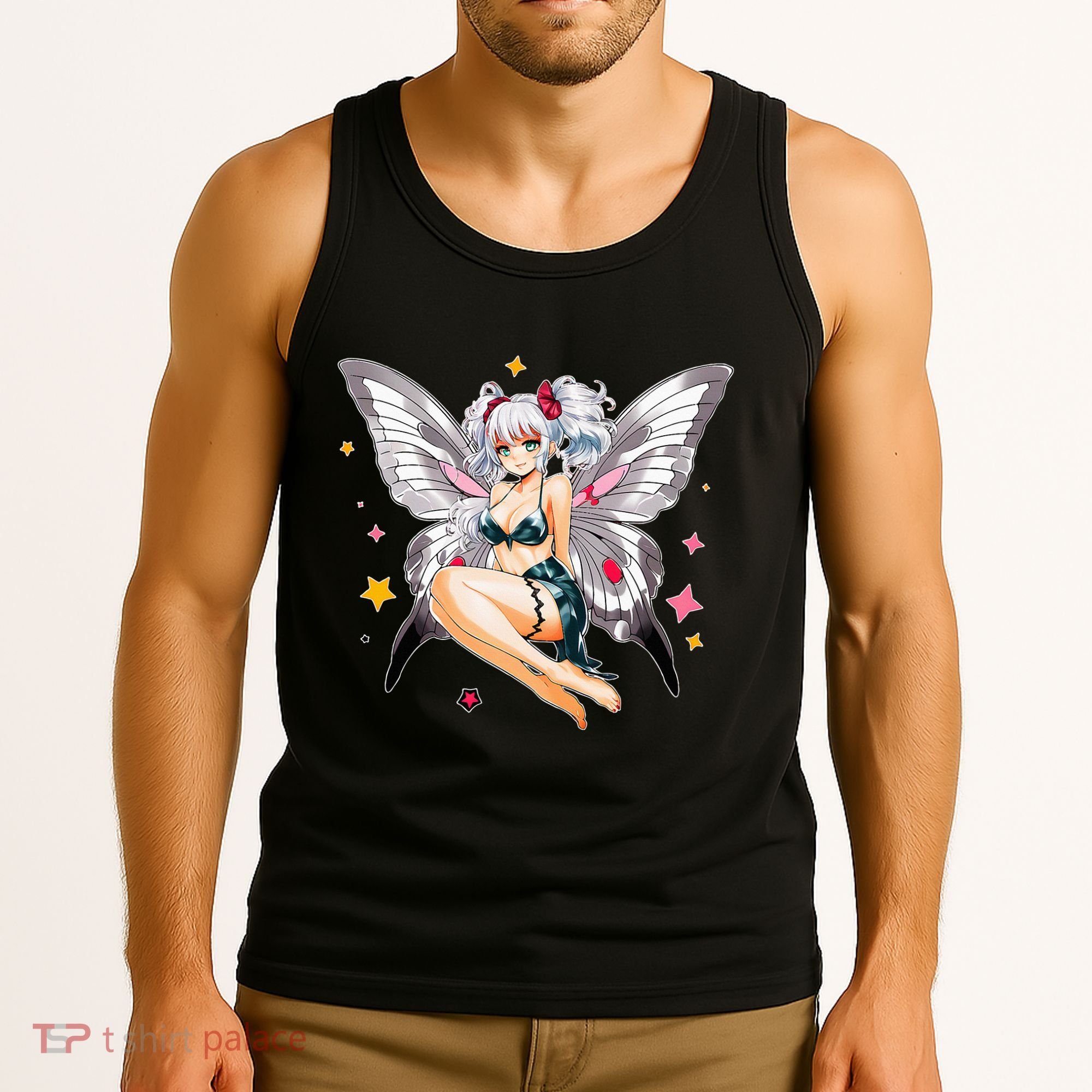 Moth Girl Anime Cute Giant Monster Kawaii Anime Tank Top