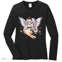 Moth Girl Anime Cute Giant Monster Kawaii Anime Women's Long Sleeve Shirt thumb 0