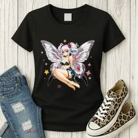 Moth Girl Anime Cute Giant Monster Kawaii Anime Women's T-Shirt thumb 3