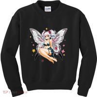 Moth Girl Anime Cute Giant Monster Kawaii Anime Kids Sweatshirt thumb 0