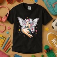 Moth Girl Anime Cute Giant Monster Kawaii Anime Kids T-Shirt thumb 3