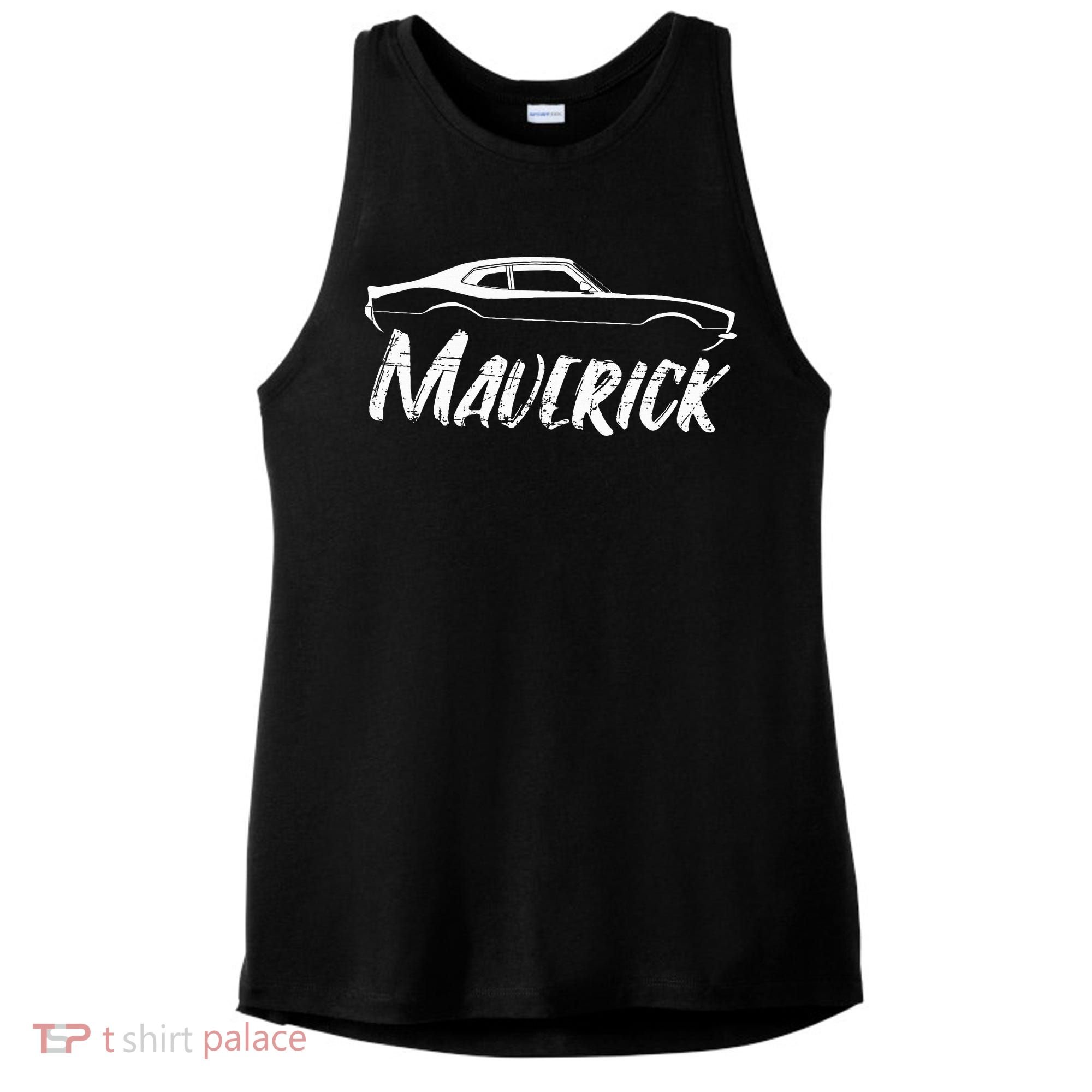 Maverick Grabber American Muscle Car Classic Ladies PosiCharge Tri-Blend Wicking Tank