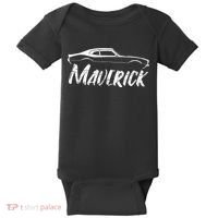 Maverick Grabber American Muscle Car Classic Baby Bodysuit thumb 0