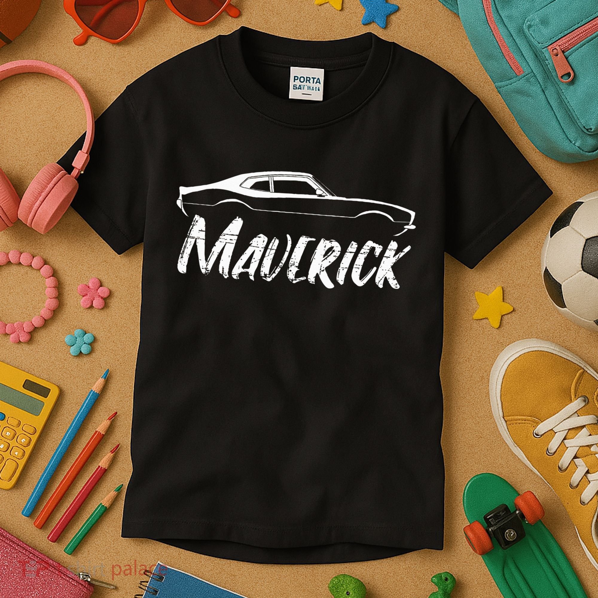 Maverick Grabber American Muscle Car Classic Kids T-Shirt