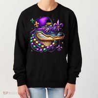 Mardi Gras Alligator Mardigator Crocodile Women's Sweatshirt thumb 0