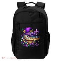 Mardi Gras Alligator Mardigator Crocodile Backpack thumb 0