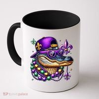 Mardi Gras Alligator Mardigator Crocodile Coffee Mug thumb 0