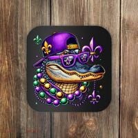 Mardi Gras Alligator Mardigator Crocodile Coaster thumb 0