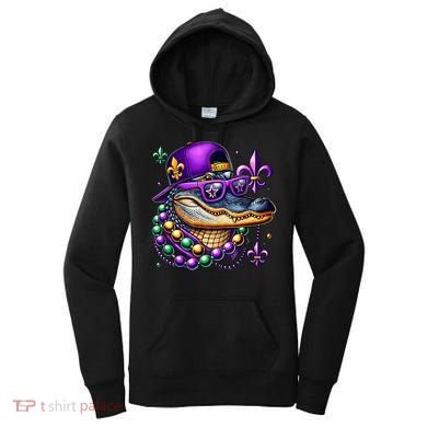 Mardi Gras Alligator Mardigator Crocodile Women's Hoodie