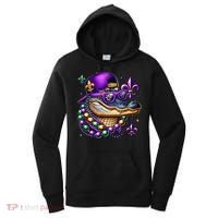 Mardi Gras Alligator Mardigator Crocodile Women's Hoodie thumb 0