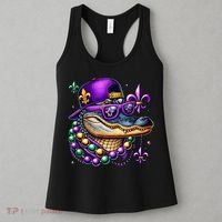 Mardi Gras Alligator Mardigator Crocodile Women's Tank Top thumb 3