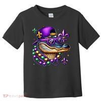 Mardi Gras Alligator Mardigator Crocodile Toddler T-Shirt thumb 0