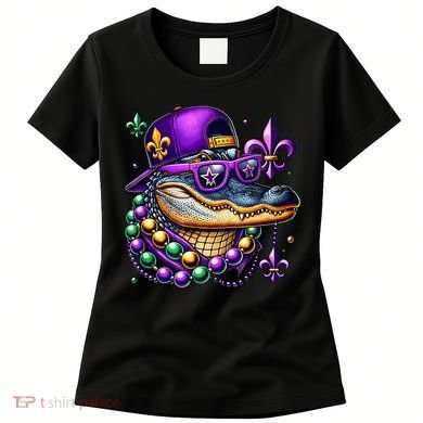Mardi Gras Alligator Mardigator Crocodile Women's T-Shirt