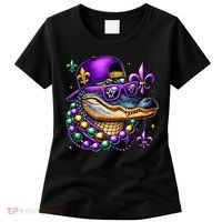 Mardi Gras Alligator Mardigator Crocodile Women's T-Shirt thumb 0