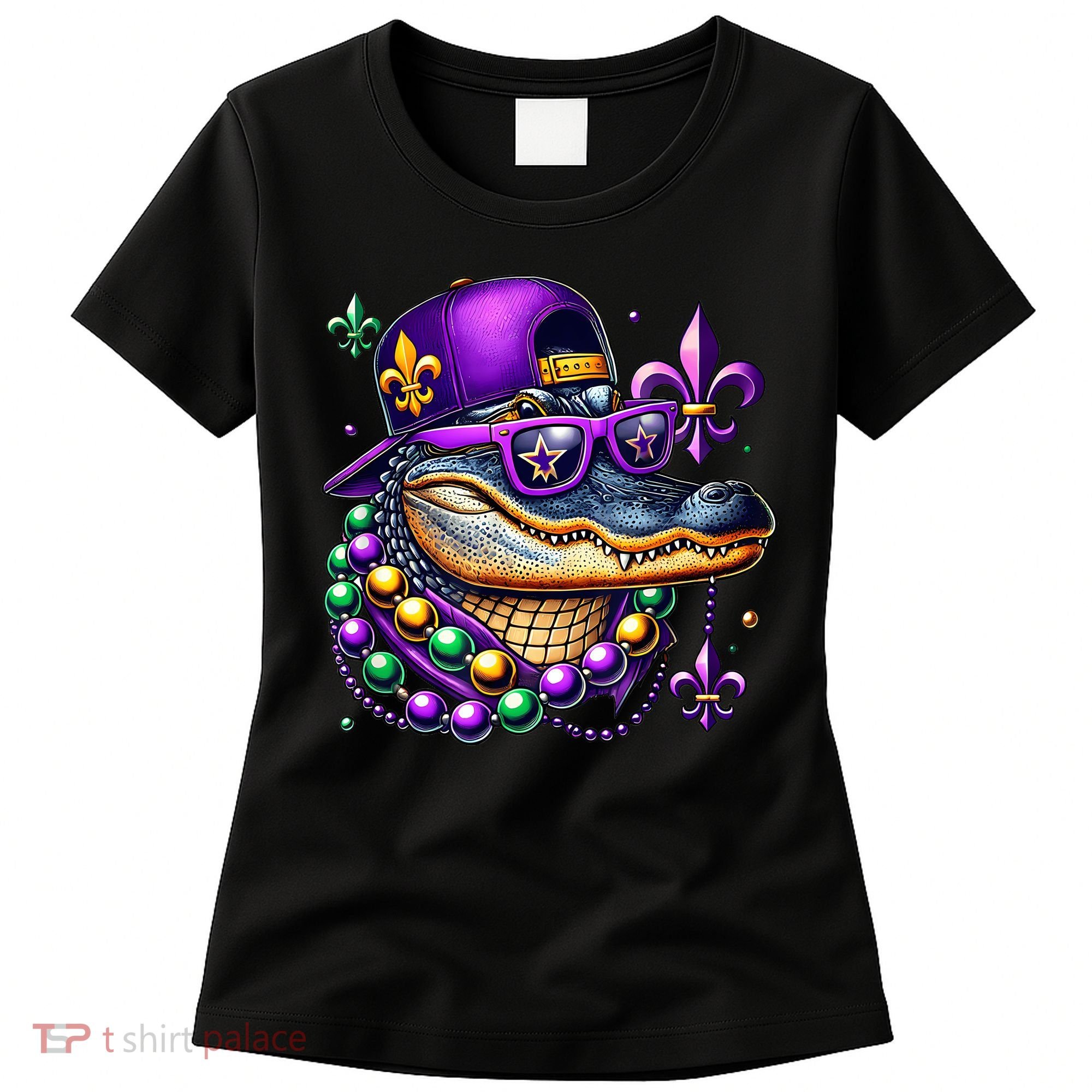 Mardi Gras Alligator Mardigator Crocodile Women's T-Shirt