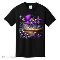 Mardi Gras Alligator Mardigator Crocodile Kids T-Shirt thumb 0