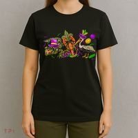 Mardi Gras ABC Alligator Brown Pelican Crawfish Louisiana T-Shirt thumb 4