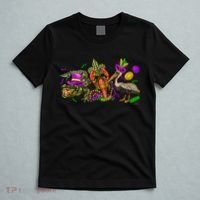 Mardi Gras ABC Alligator Brown Pelican Crawfish Louisiana T-Shirt thumb 5