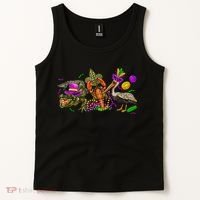 Mardi Gras ABC Alligator Brown Pelican Crawfish Louisiana Tank Top thumb 2