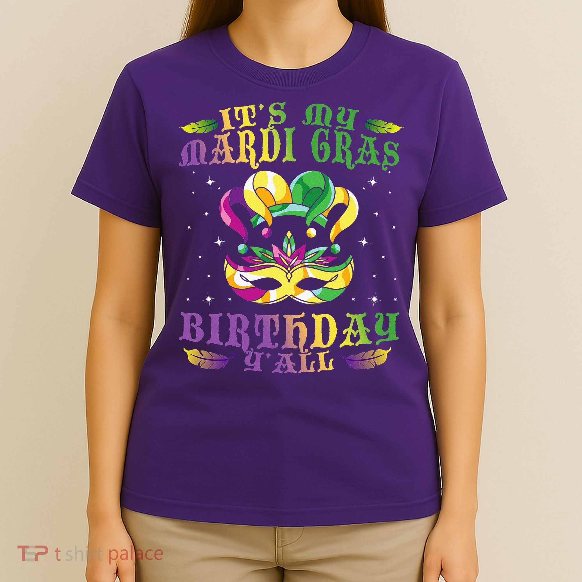 Mardi Gras Birthday Tee It's My Mardi Gras Birthday Y'all T-Shirt