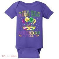 Mardi Gras Birthday Tee It's My Mardi Gras Birthday Y'all Baby Bodysuit thumb 0