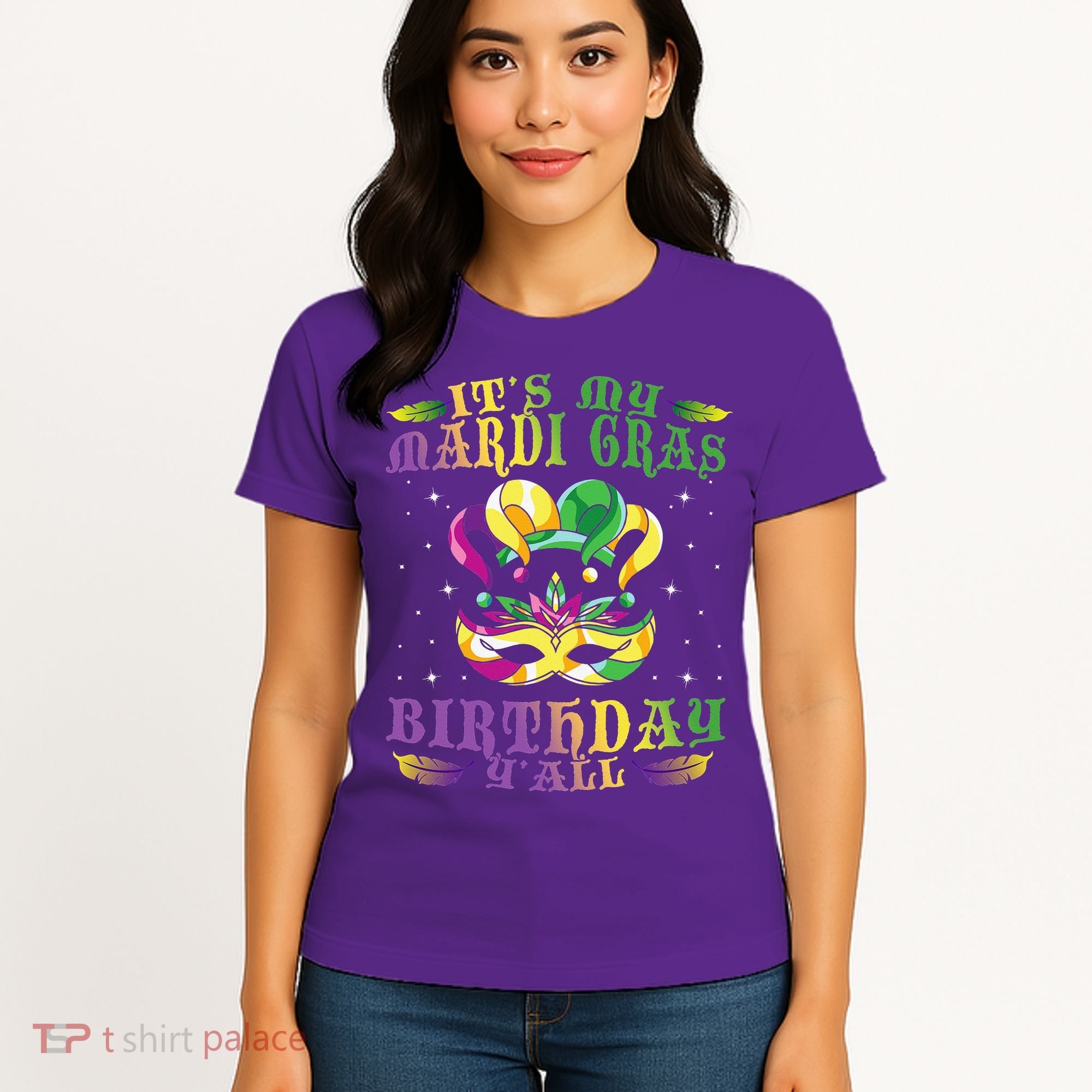 Mardi Gras Birthday Tee It's My Mardi Gras Birthday Y'all Women's T-Shirt