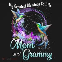 My Greatest Blessings Call Me Mom And Grammy Hummingbird Great Gift Women's Hoodie thumb 2