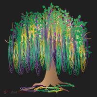 Mardi Gras Bead Tree Celebration Women's Sweatshirt thumb 2