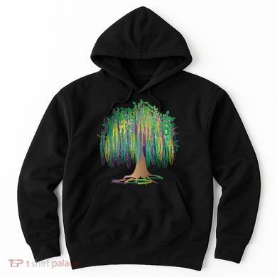 Mardi Gras Bead Tree Celebration Hoodie