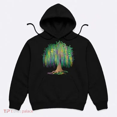 Mardi Gras Bead Tree Celebration Hoodie