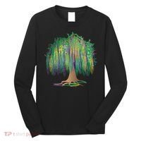 Mardi Gras Bead Tree Celebration Long Sleeve Shirt thumb 0