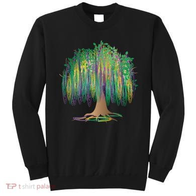 Mardi Gras Bead Tree Celebration Sweatshirt