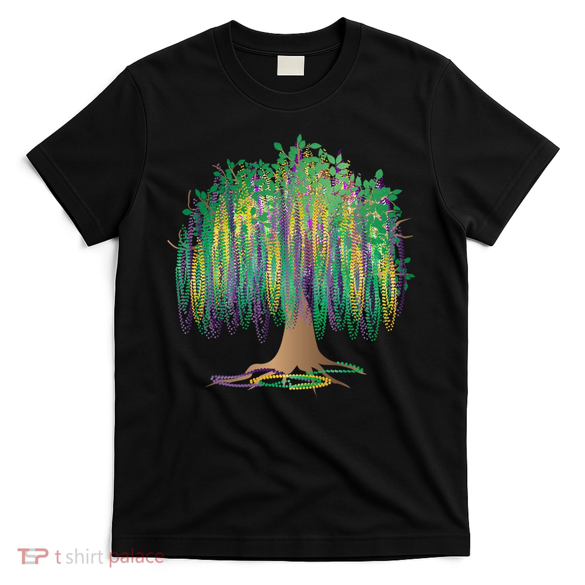 Mardi Gras Bead Tree Celebration T-Shirt