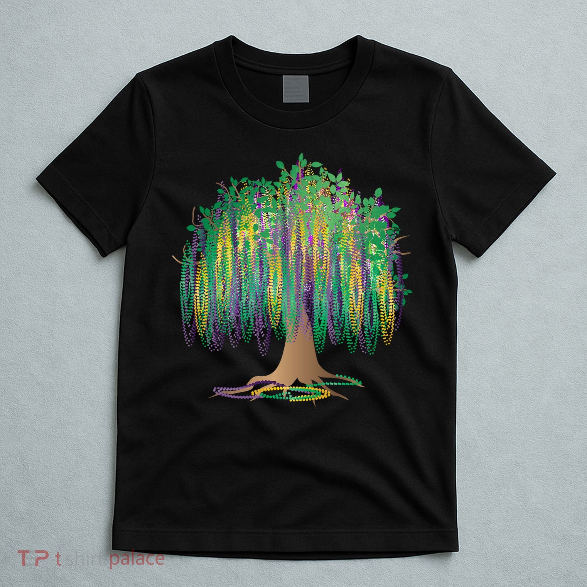Mardi Gras Bead Tree Celebration T-Shirt