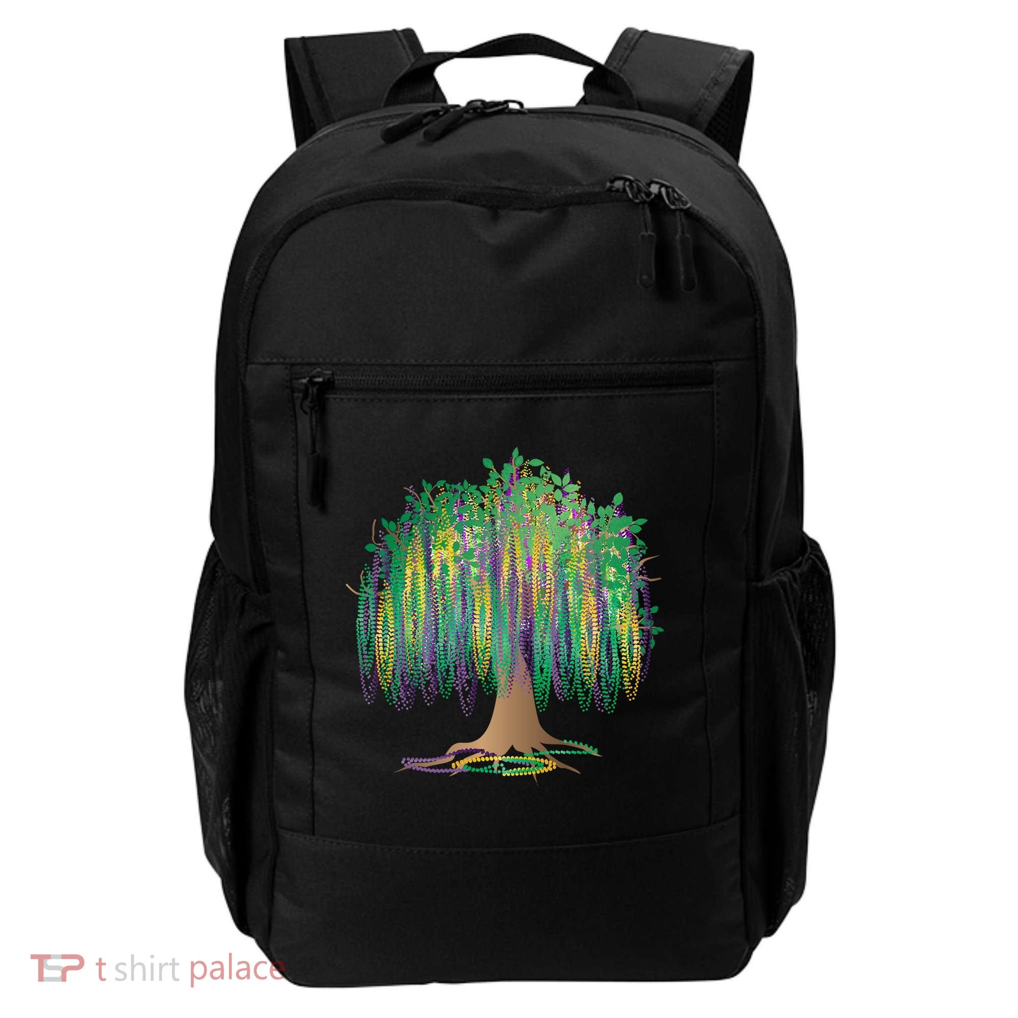 Mardi Gras Bead Tree Celebration Backpack